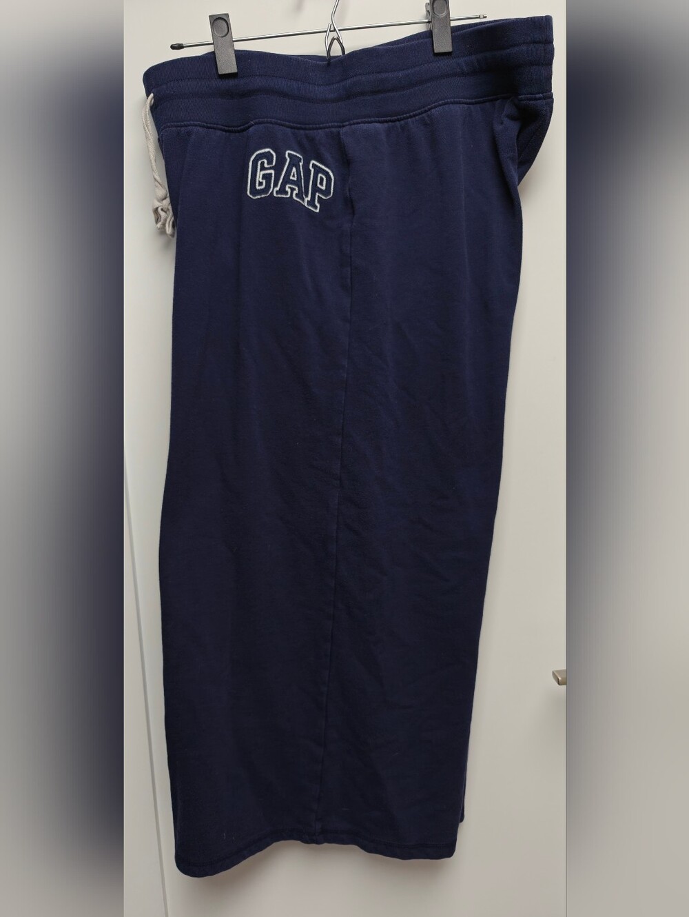 Gap Logo Print Navy Blue Wide Leg Lounge Sweatpants Size XL - Picture 3 of 5